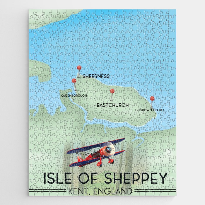 Isle of Sheppey map Jigsaw Puzzle