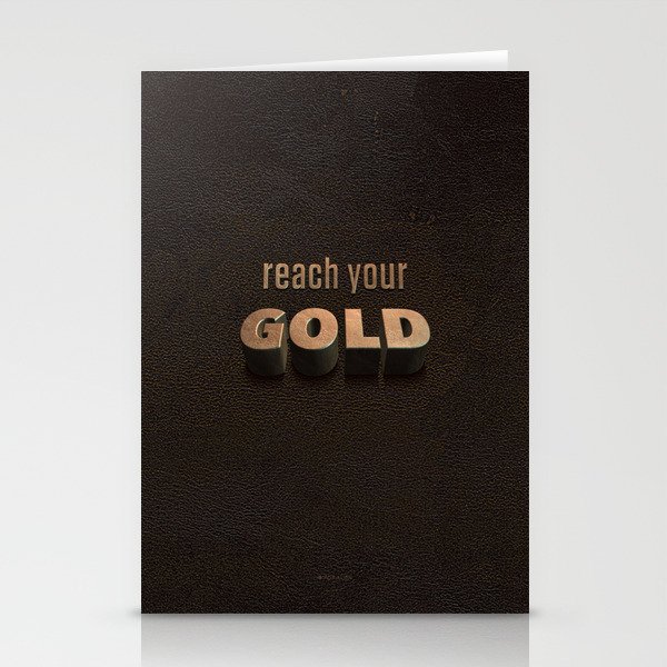 reach your GOLD Stationery Cards