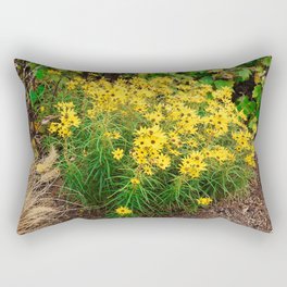 Yellow Wildflowers Rectangular Pillow