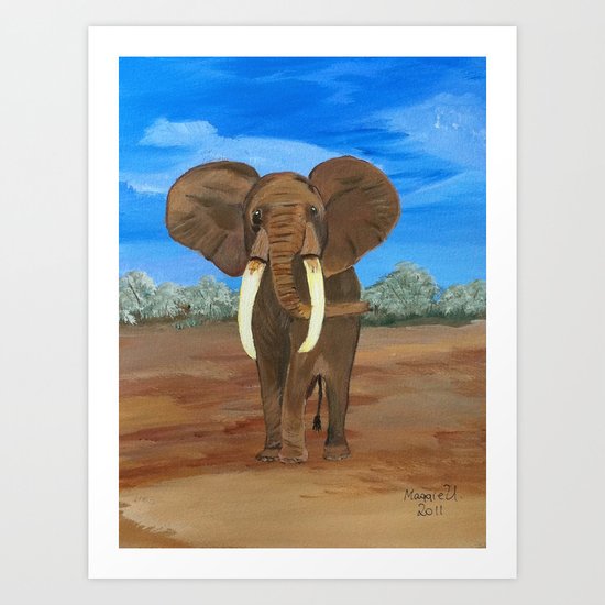 Elephant Art Print