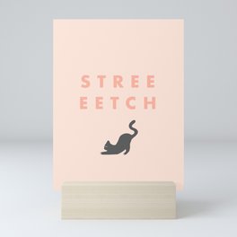 Streeeetch peach Mini Art Print