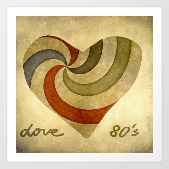 Love 80's Art Print