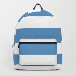 Medium Blue Minimal Horizontal Stripe Pattern Pairs Tranquil Blue 114-57-24 Spring Summer 2023 Backpack