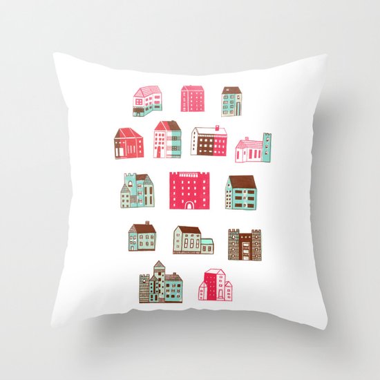 Places to rent Throw Pillow