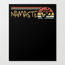 Namaste Sign  Yoga Meditation Spiritual Yogi Yoga Lovers Canvas Print