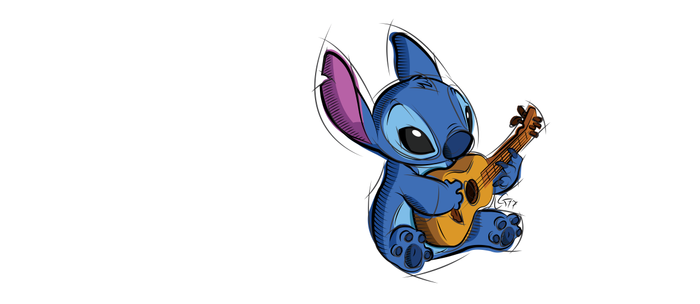 Stitch Digital Drawing Cartoon Art Lilo Stitch Coffee Mug