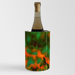 Orange Green Rays Wine Chiller