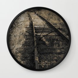 TRUST YOUR PATH, YOU'RE ON THE RIGHT TRACK Wall Clock