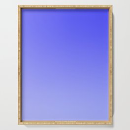 21 Blue Gradient 220506 Aura Ombre Valourine Digital Minimalist Art Serving Tray