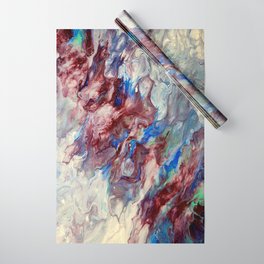 Breakthrough Wrapping Paper | Dutchpour, Grey, Green, Cosmic, Acrylic, Fluidart, Acrylicpourart, Blue, Red, Acrylicfluidart 