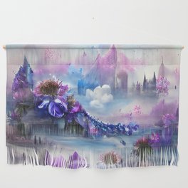whimsical floral fairy land Wall Hanging