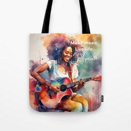 Creative Woman Musician 2 Tote Bag