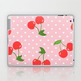 Pink Cherry Pattern Laptop Skin