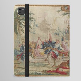 Antique 18th Century Chinoiserie Dance French Tapestry by Francois Boucher iPad Folio Case