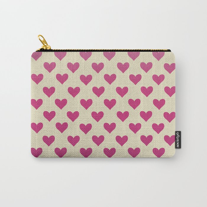 Retro Minimal Heart | Valentine’s Day Carry-All Pouch