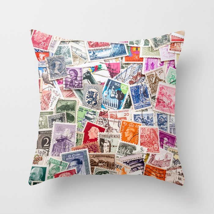 STAMPED Throw Pillow