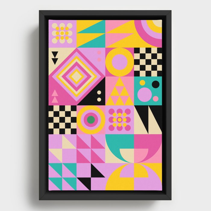 Colorful Treasures Framed Canvas