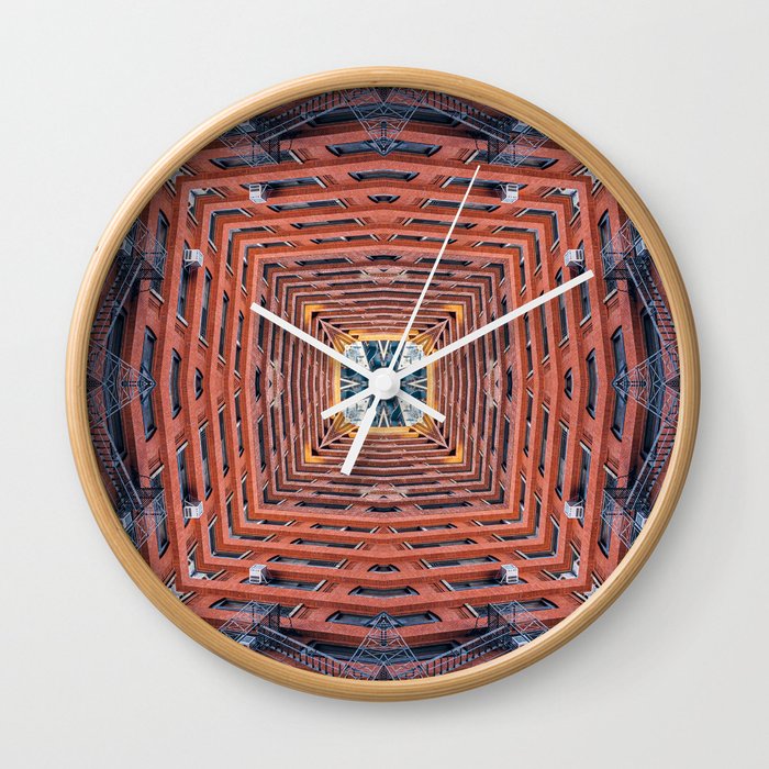 Architecture Kaleidoscope Wall Clock