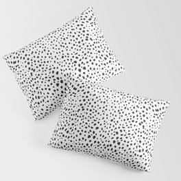 Dalmatian Spots - Black and White Polka Dots Pillow Sham