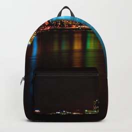 Vancouver, British Columbia City Lights Backpack | Canada, Photograph, Vancouvery, Citylights, Photo, City, Northamerica, Bigcities, Cities, Curated 