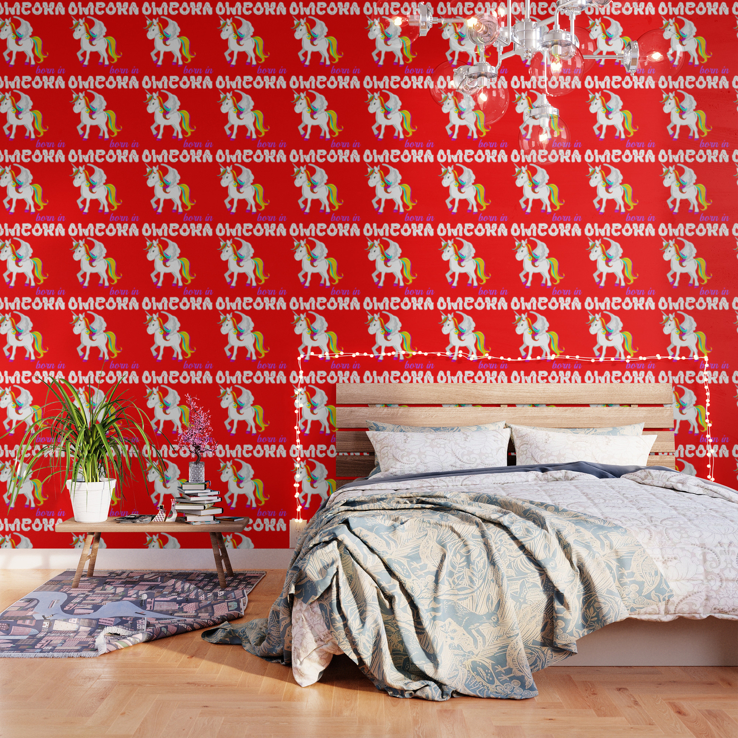 Unicorn Born In Alabama Wallpaper By Green Cow Society6