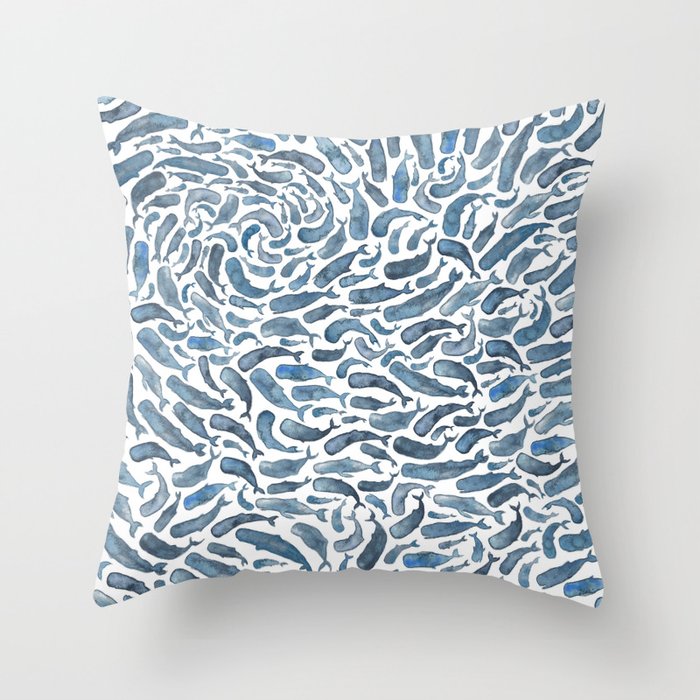 Outdoor Pillow Cover 20 x 20 with Pillow Insert Society6 Blue Whales by Elena O'neill on Throw Pillow Outdoor Pillow Cover 20 x 20 with Pillow Insert Society6 Blue Whales by Elena O'neill on Throw Pillow