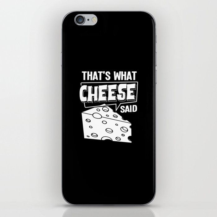 Cheese Board Sticks Vegan Funny Puns iPhone Skin