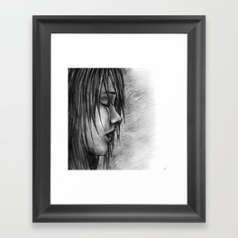 Never Let Them See You Cry Framed Art Print