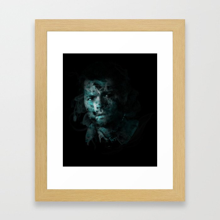 Splatter Castiel Framed Art Print