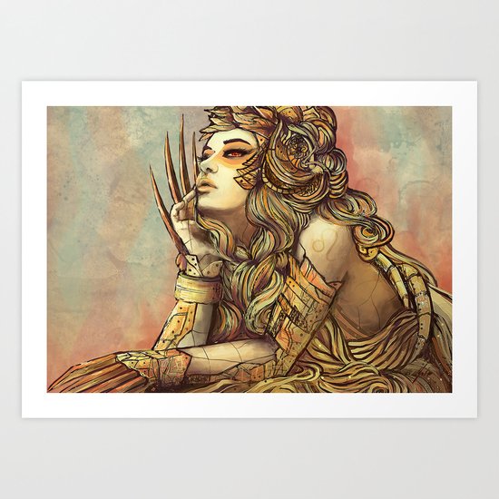 Zodiac Sign: Leo Art Print