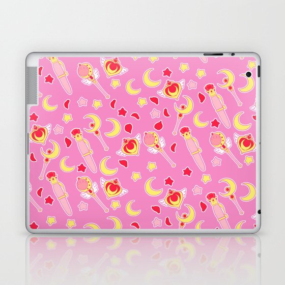 Sailor Moonie on Pink Laptop & iPad Skin
