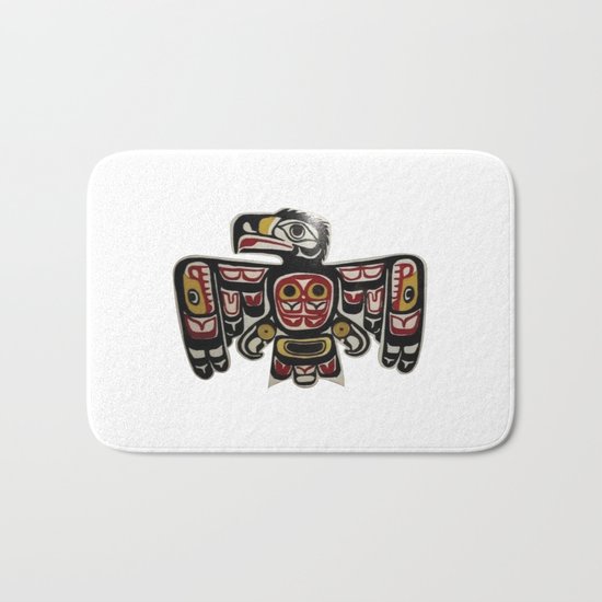American Native Art Cut In Wood No. 6 Bath Mat