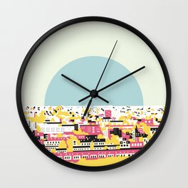 Rooftop view Wall Clock