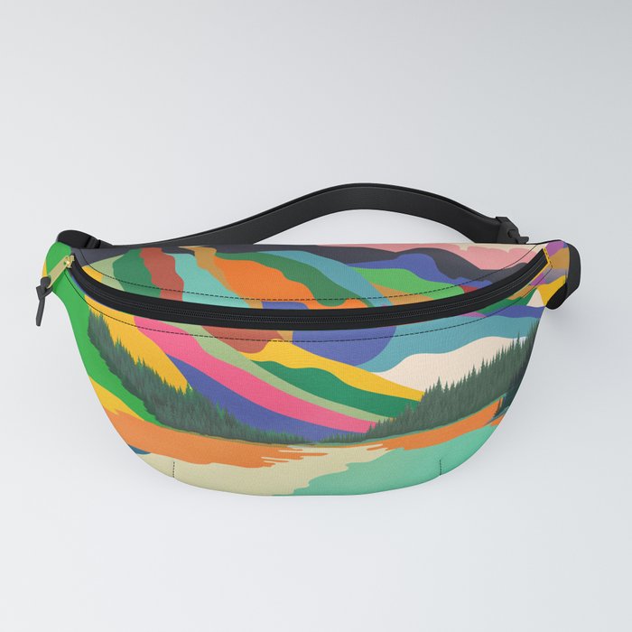 Colorful Mountain Ranges Fanny Pack