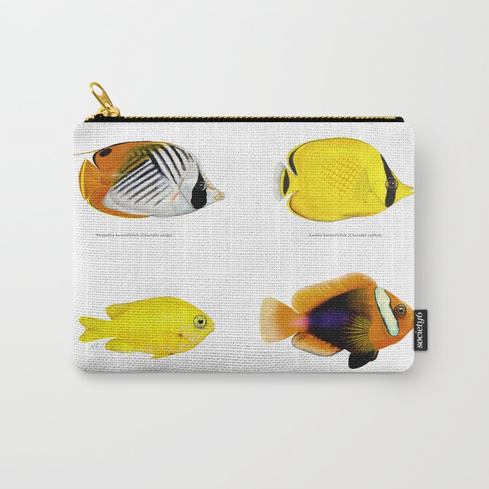 Plate of Tropical Fish Carry-All Pouch