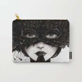 La veuve affamee Carry-All Pouch | Illustration, Black and White, People, Painting 