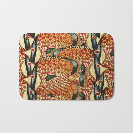 Crowd Fish Bath Mat