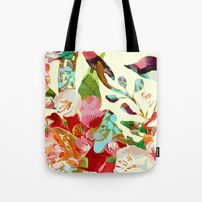 clown floral Tote Bag by clemm | Society6
