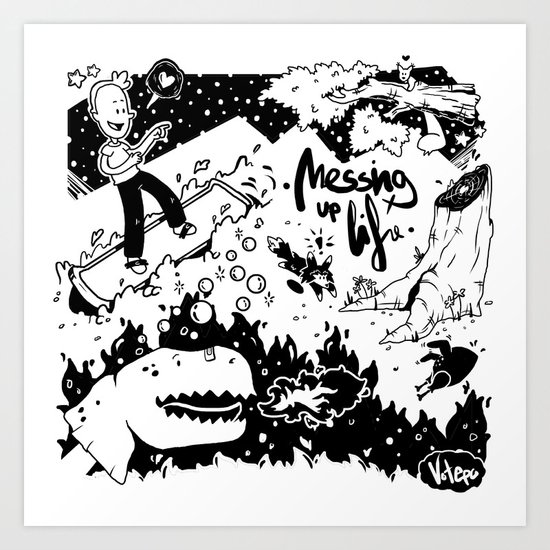 Messing up Art Print