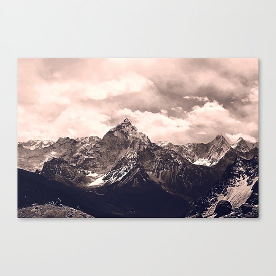 Pink Mountain Canvas Print