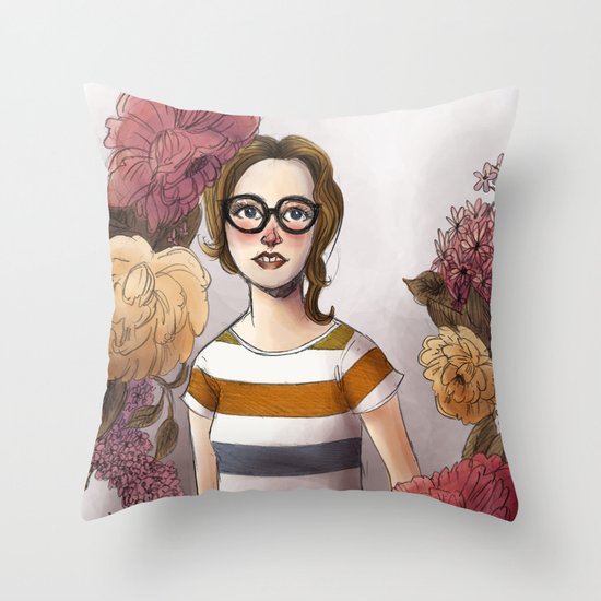FLORALS Throw Pillow