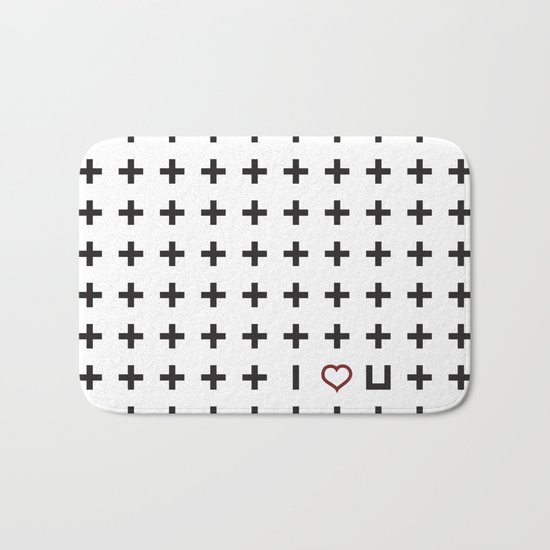 Plus i love you Bath Mat
