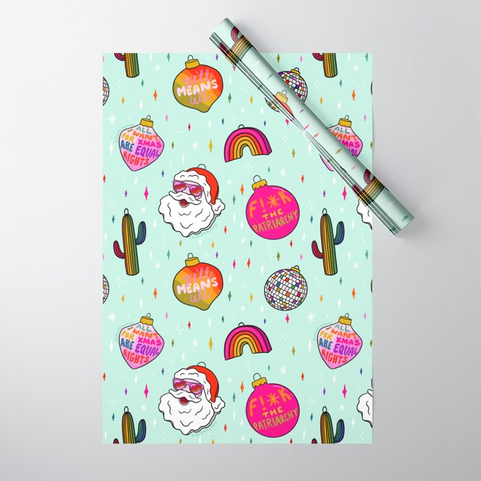 Alternative Ornaments Wrapping Paper