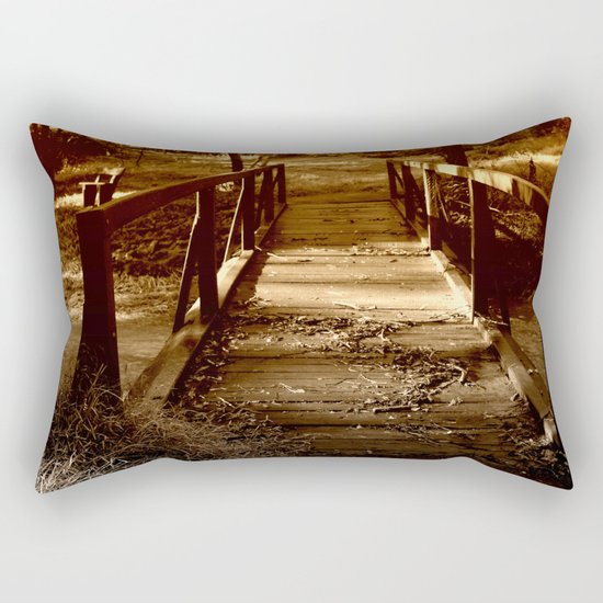 Old Bush Bridge Rectangular Pillow