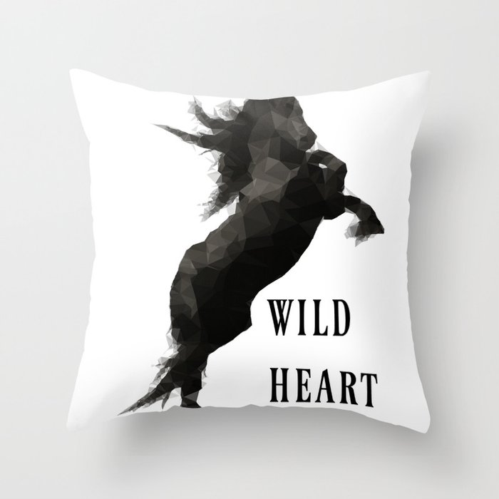 wild heart Throw Pillow