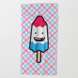 Happy Rocket Popsicle Beach Towel