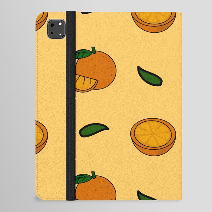 Orange Pattern Design iPad Folio Case