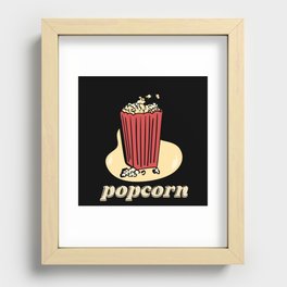 Classic Cartoon Popcorn Recessed Framed Print