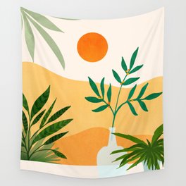 California Sunset Views Wall Tapestry