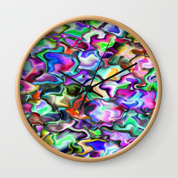 unusual abstract art design background Wall Clock